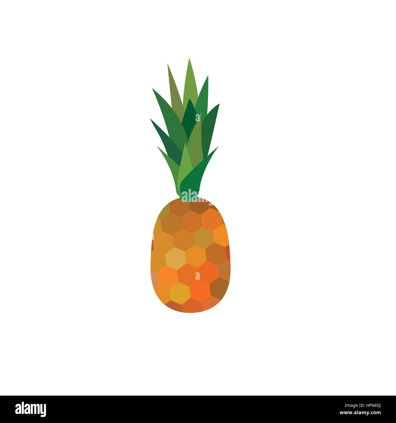 Vecteur d'ananas blanc sur bavkground Illustration de Vecteur