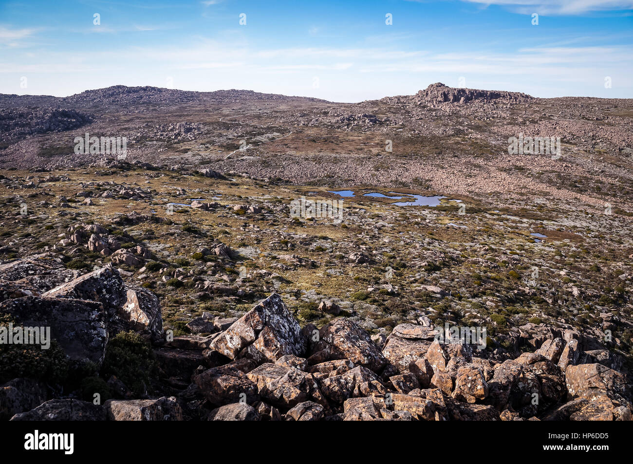 Lacs de montagne au Mt Field, Tasmanie, Australie Banque D'Images