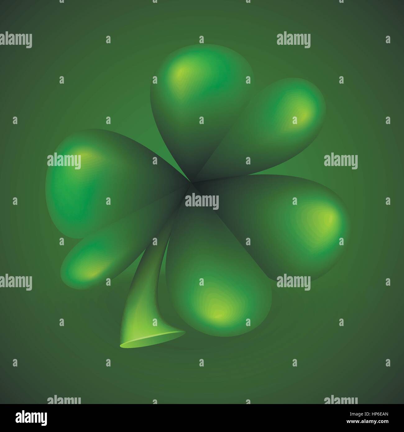 Clover Leaf vert Illustration de Vecteur
