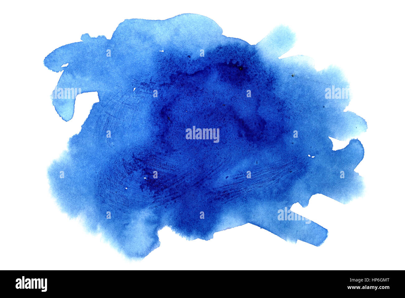 Tache d'aquarelle bleu foncé - abstract background Photo Stock - Alamy