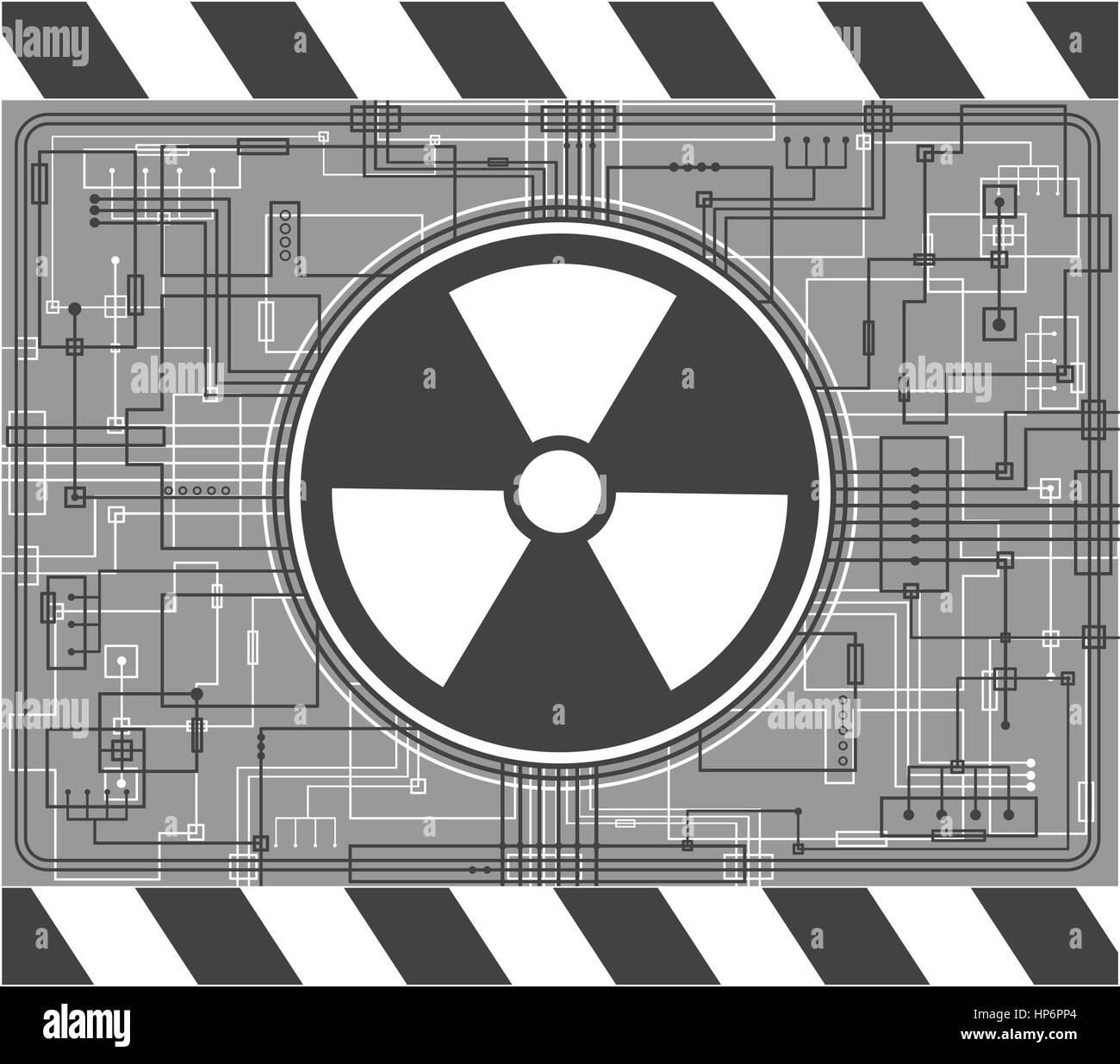 Contexte nucléaire Illustration de Vecteur