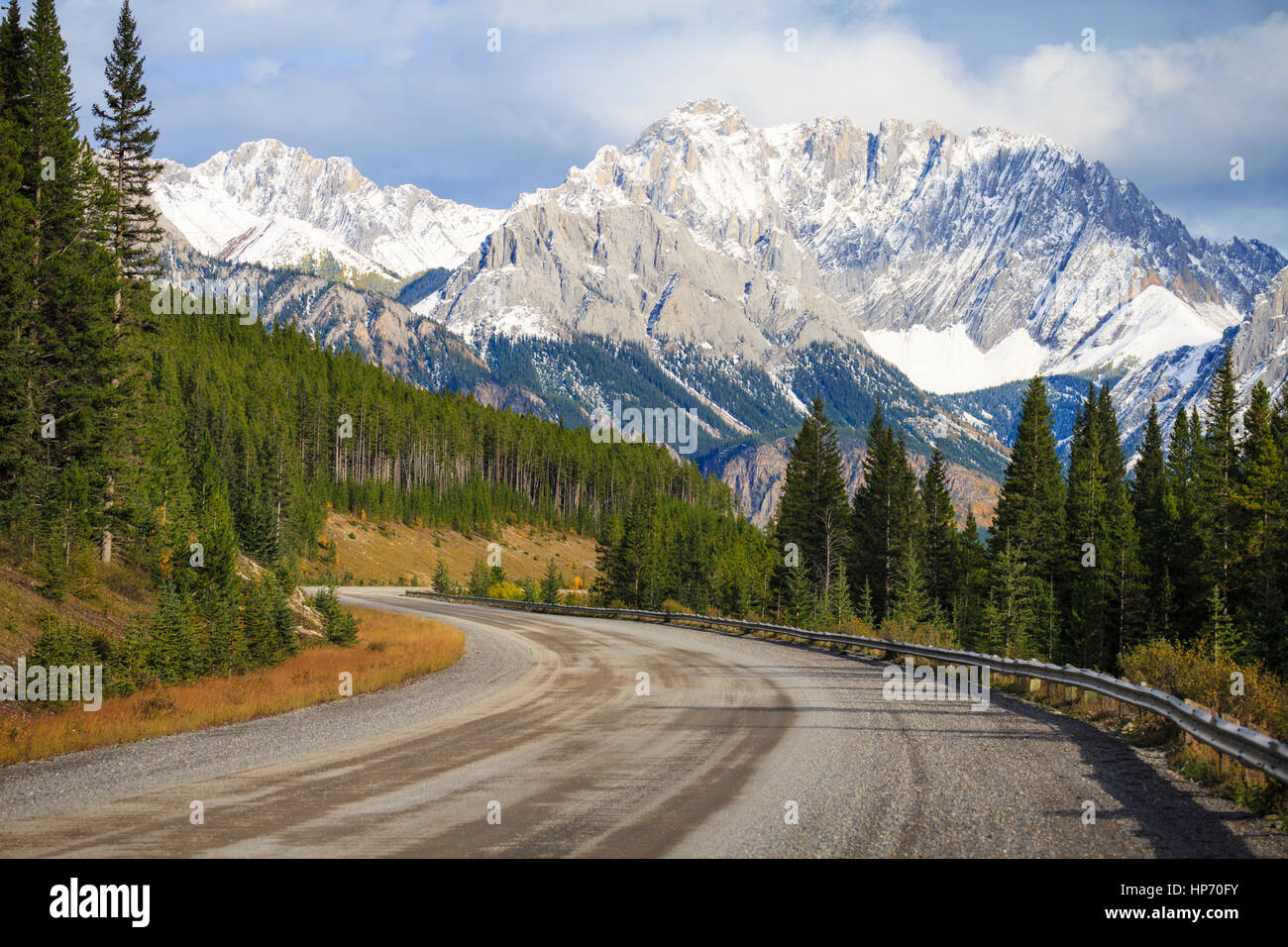 Rocky Mountain Road, Canada Banque D'Images