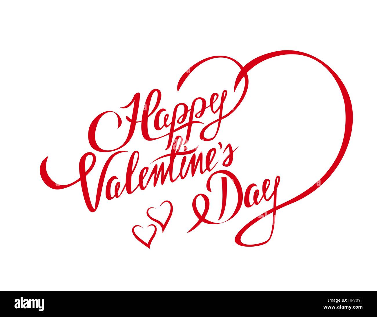 Happy Valentines Day élément design élégant avec forme de coeur et texte pour les lettres d'invitation ou carte de souhaits Illustration de Vecteur