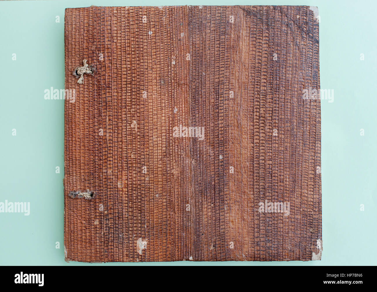 Avant de l'ancien album- partie en bois Banque D'Images