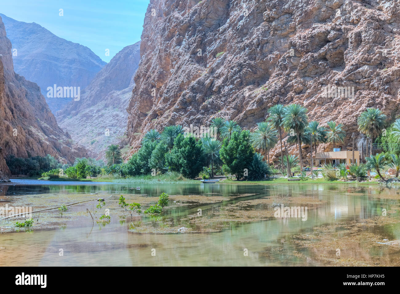 Wadi Shab, Oman, au Moyen-Orient, en Asie Banque D'Images