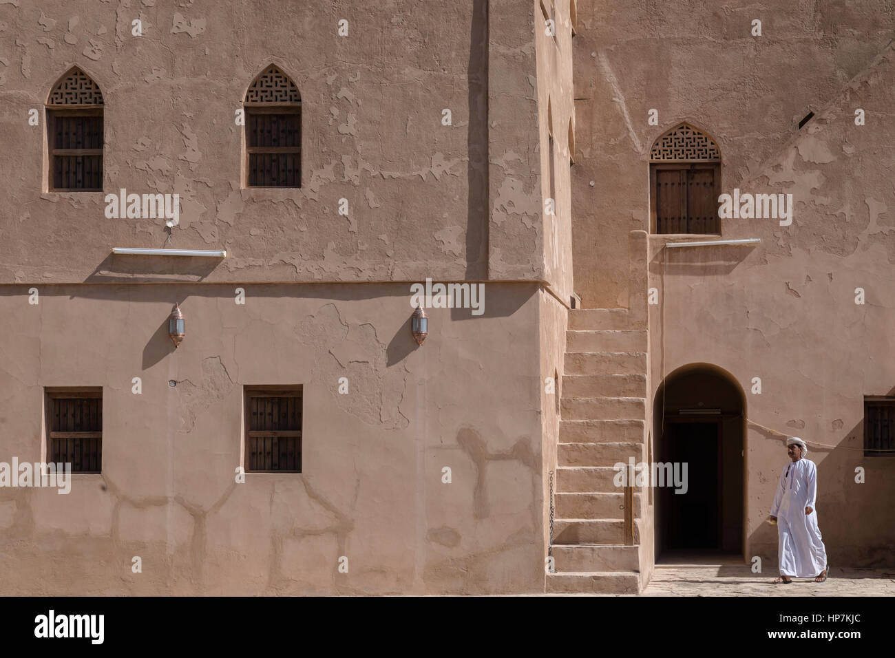 Le Château de Jabreen, Bahla (Oman, au Moyen-Orient, en Asie Banque D'Images