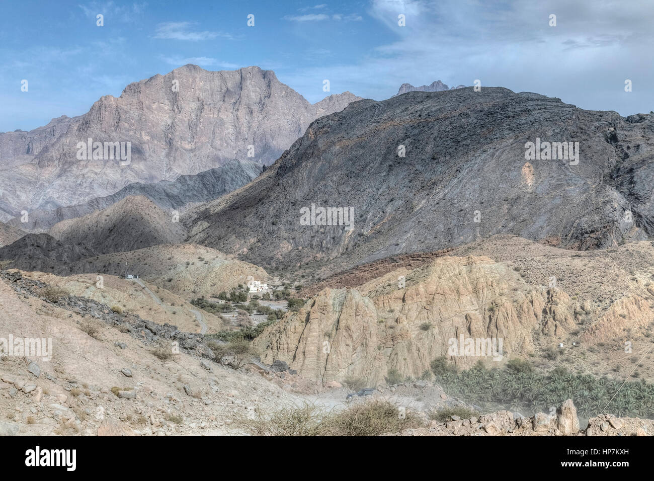 Jebel Shams, Oman, au Moyen-Orient, en Asie Banque D'Images