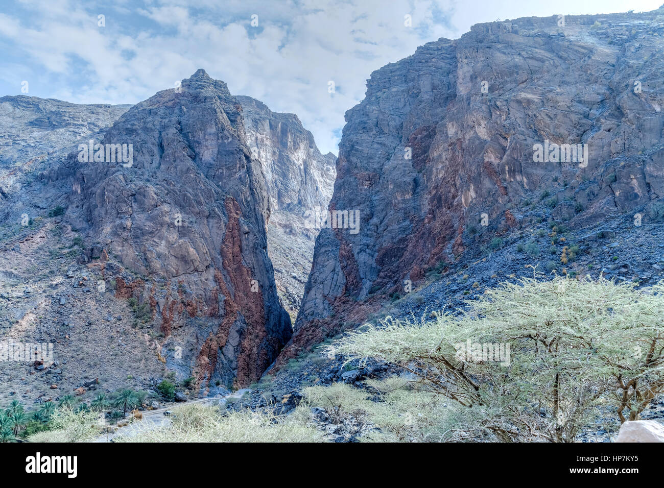 Jebel Shams, Oman, au Moyen-Orient, en Asie Banque D'Images