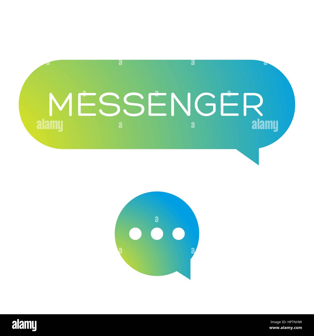 Vecteur icône Messenger Illustration de Vecteur