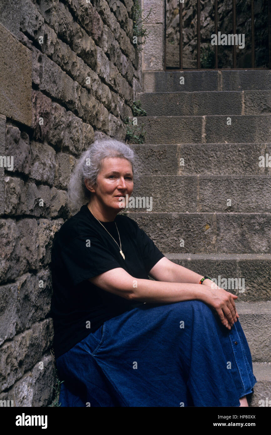 Portrait d'Angela Carter, 1989 ©Basso Cannarsa/Opale Banque D'Images