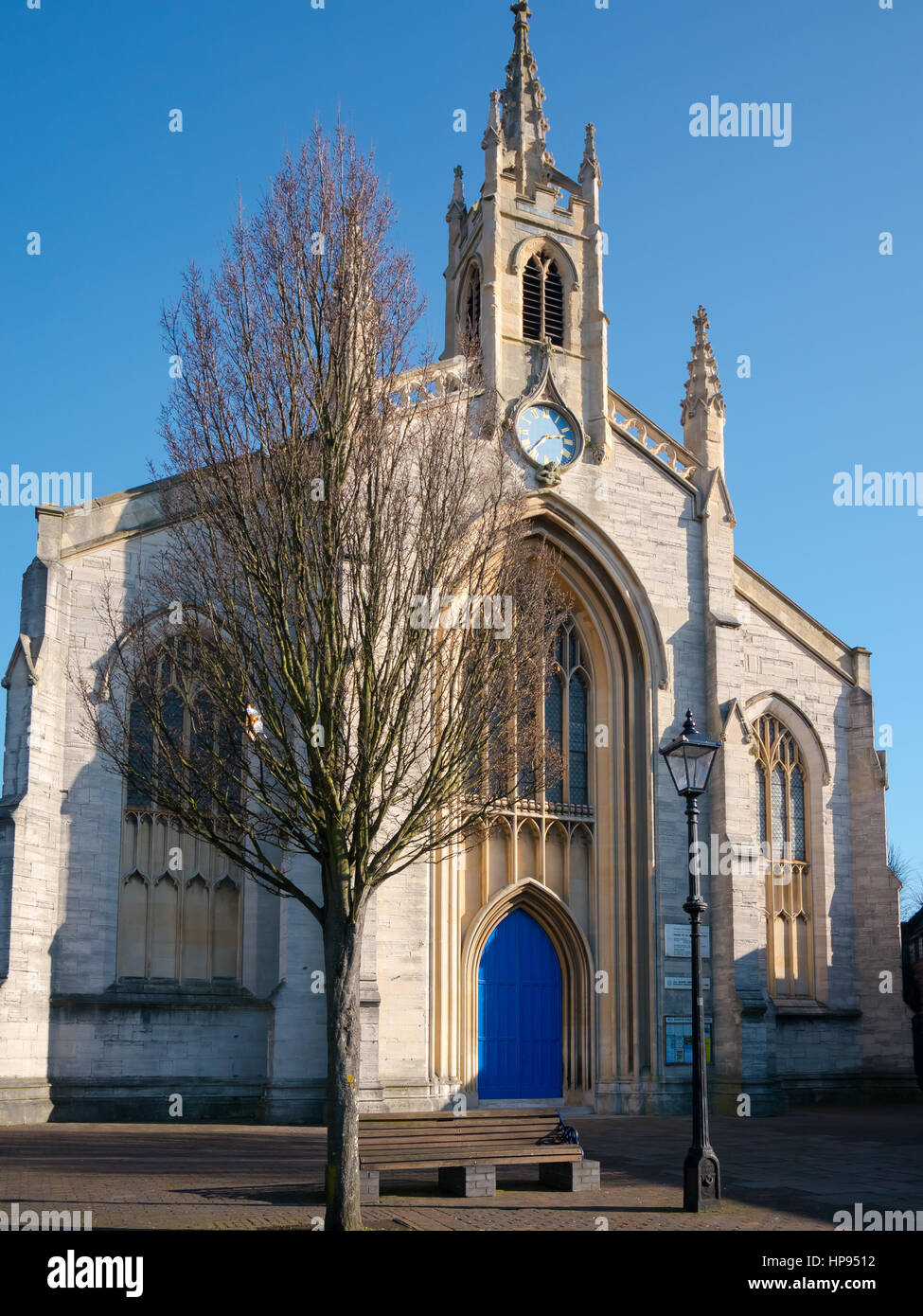 L'église All Saints. Portsea, Portsmouth. L'église paroissiale de Buckland et beaucoup de Landport. Banque D'Images
