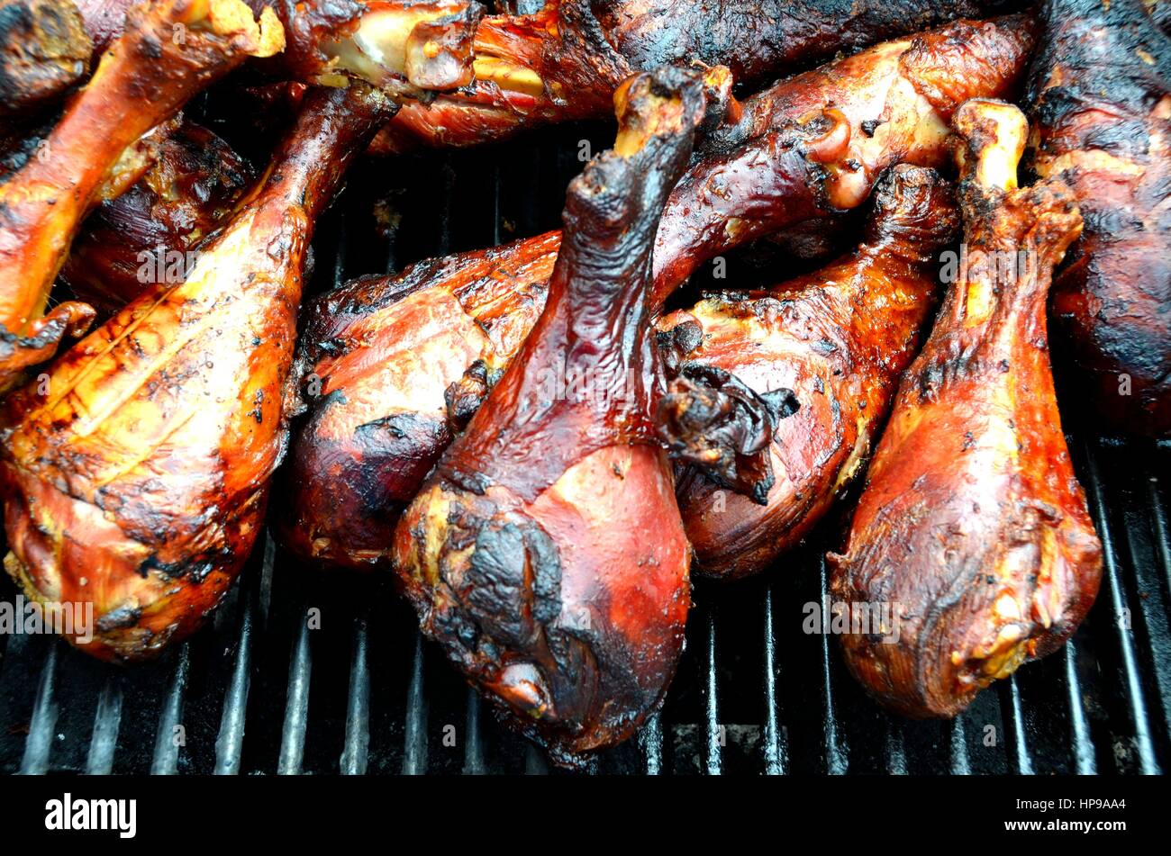 Cuisses de dinde fumée Banque de photographies et d’images à haute ...