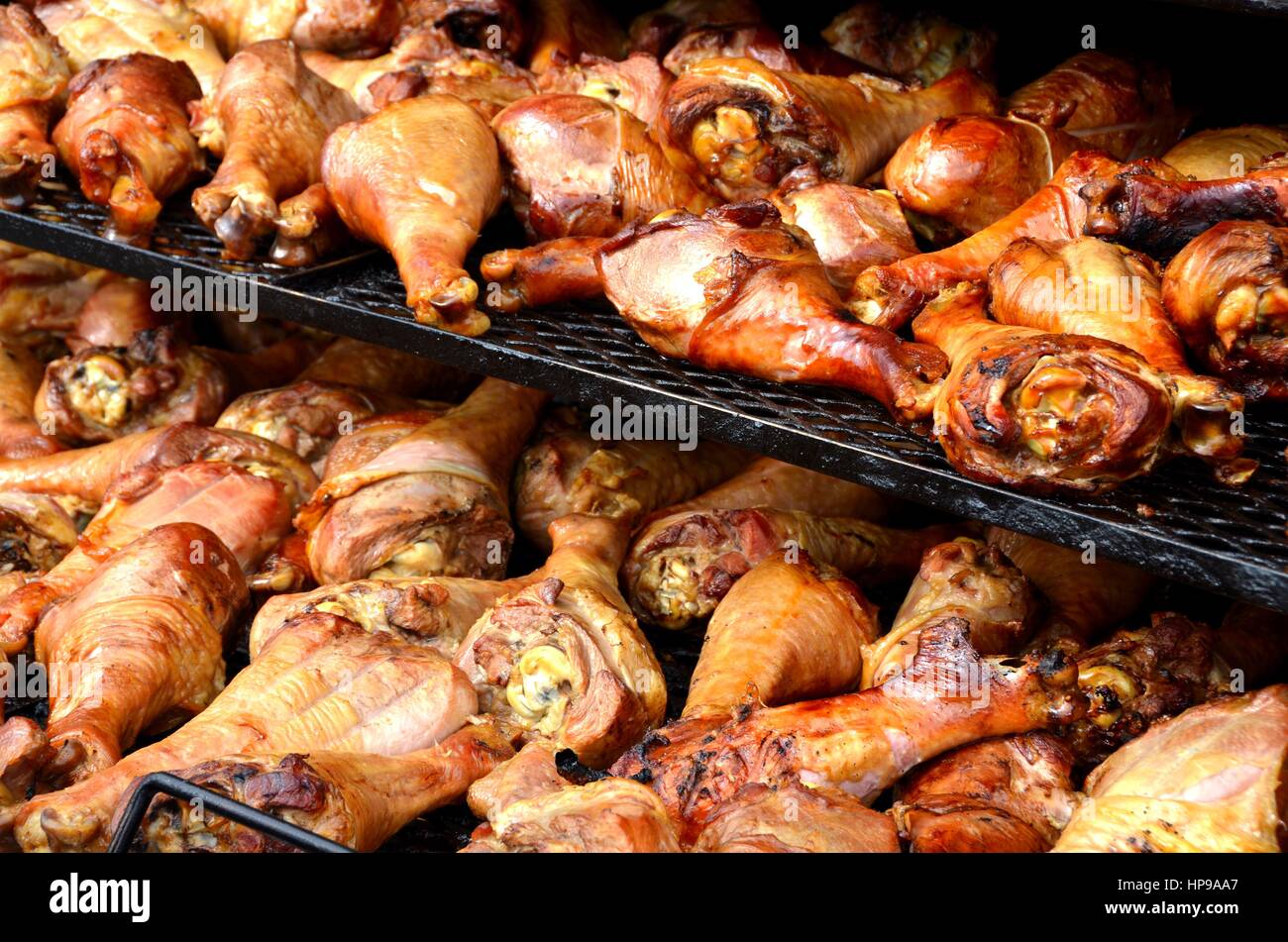 Cuisses de dinde fumée Banque de photographies et d’images à haute ...