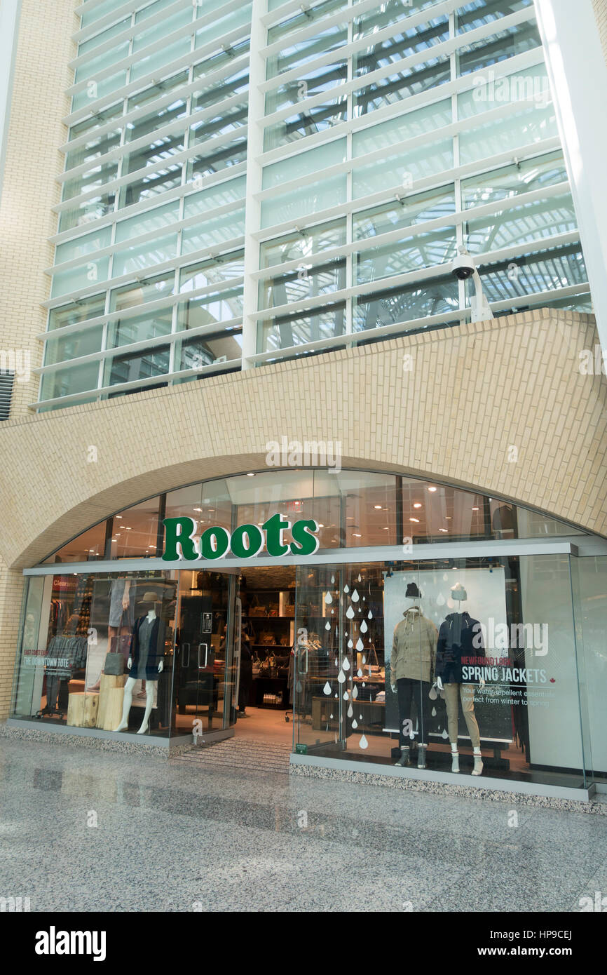 Roots Canada Store dans Brookfiled Place, Toronto Ontario Canada Banque D'Images