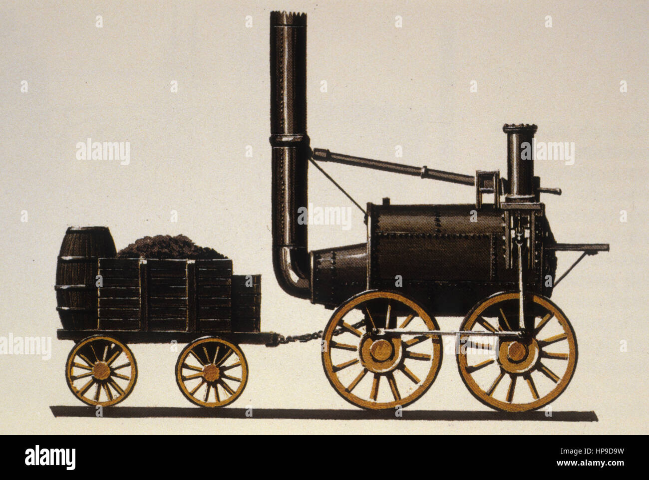 Locomotive Trevithick,ca 1804 Banque D'Images