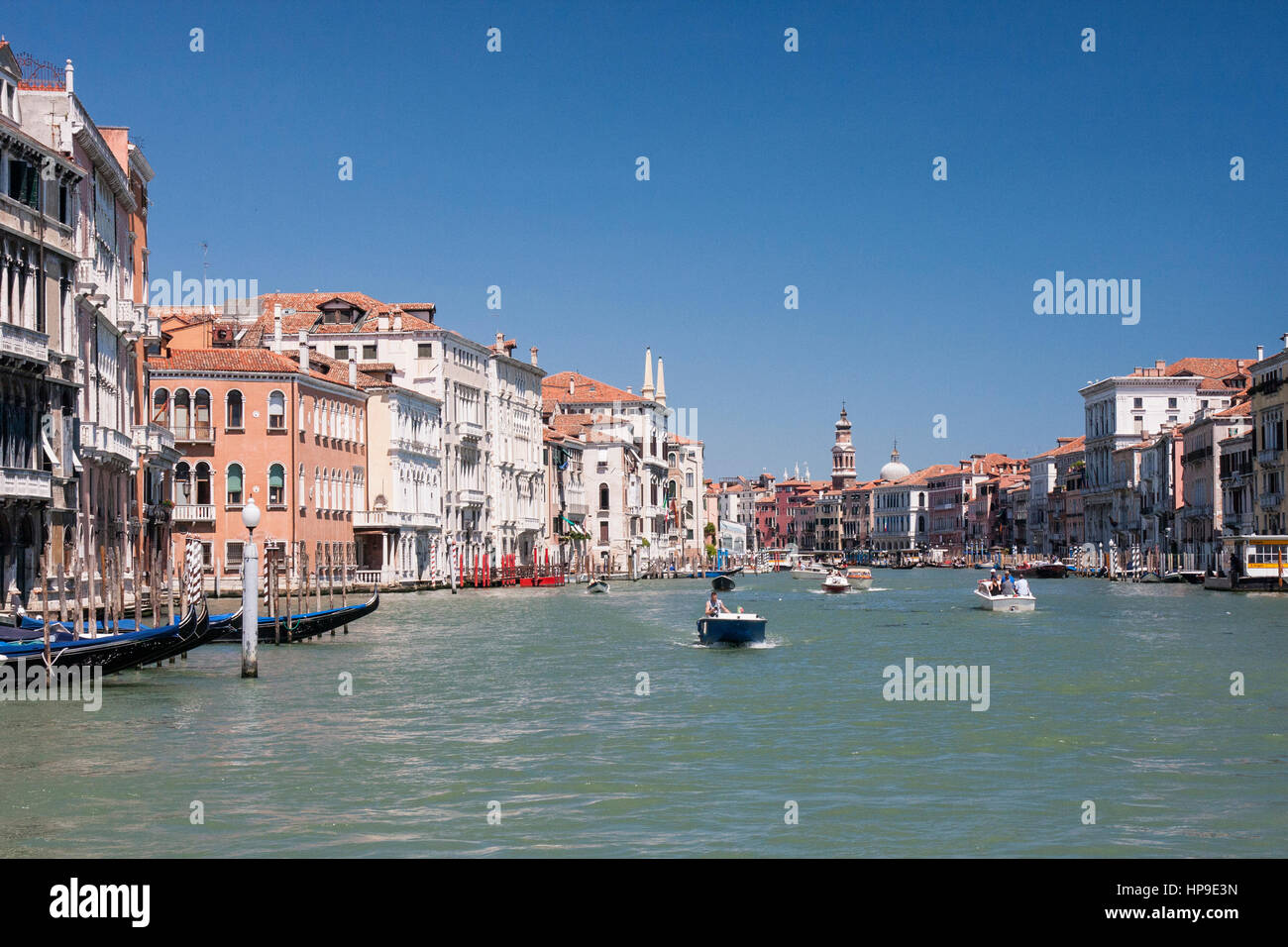 Vue générale de la Granc Canal in Venice, Venice, Italie Banque D'Images