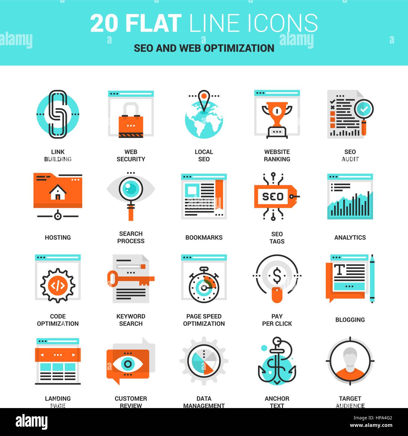 SEO et Optimisation Web Illustration de Vecteur