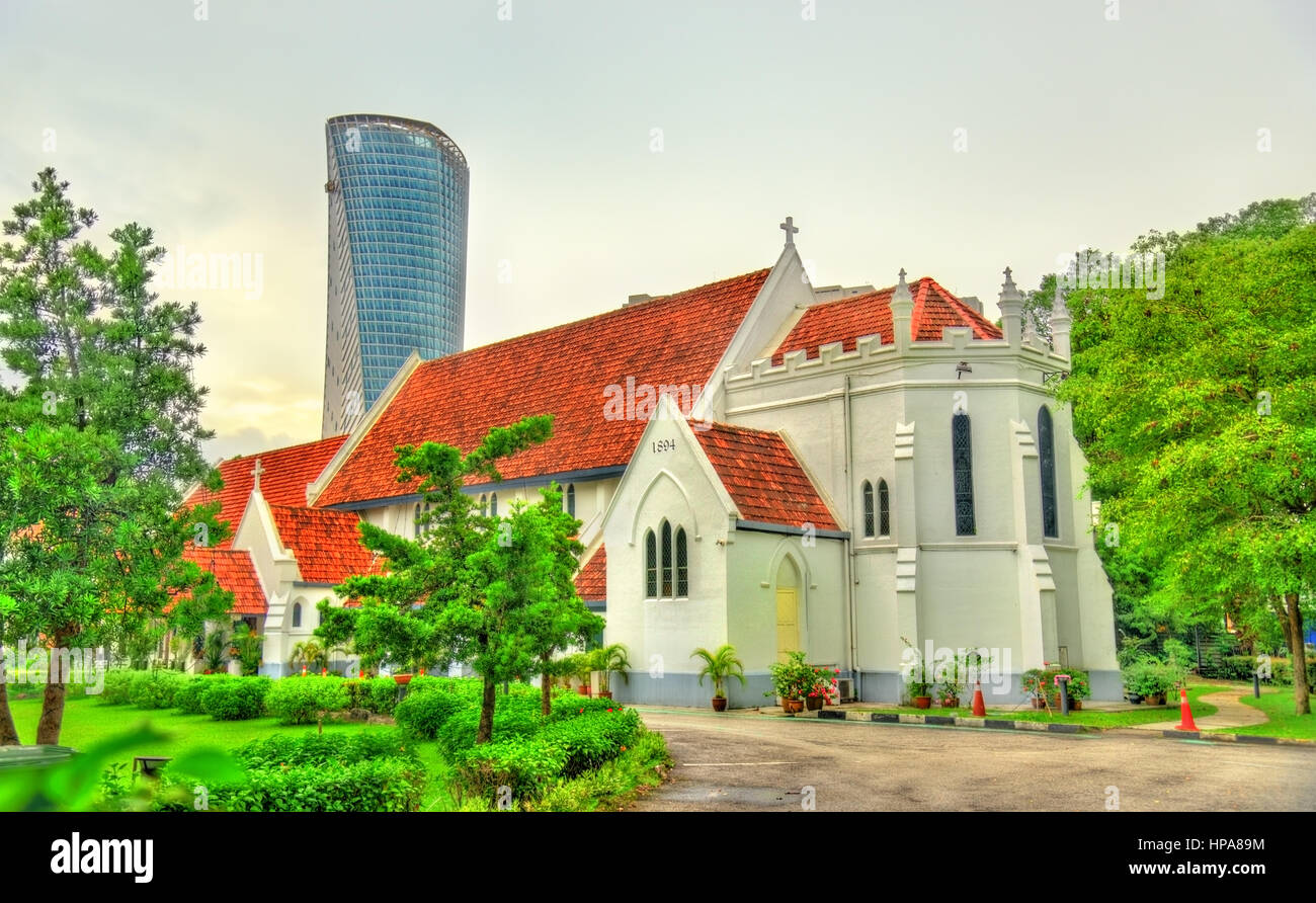Cathédrale anglicane St. Mary à Kuala Lumpur, Malaisie Banque D'Images