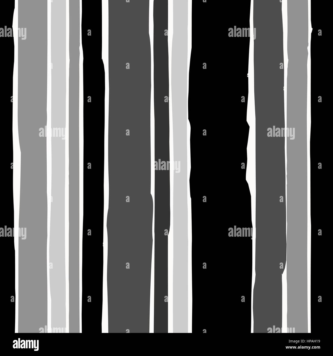 Schéma de répétition transparente avec bandes dessinés à la main, en noir et gris sur fond blanc. Illustration de Vecteur