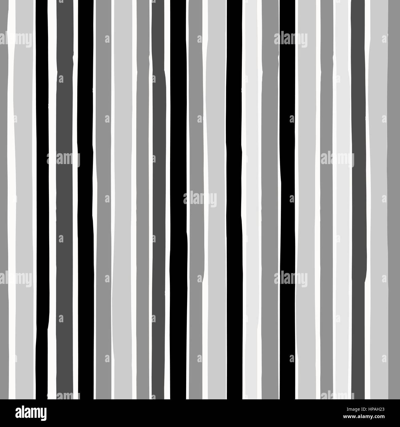 Schéma de répétition transparente avec bandes dessinés à la main, en noir et gris sur fond blanc. Illustration de Vecteur