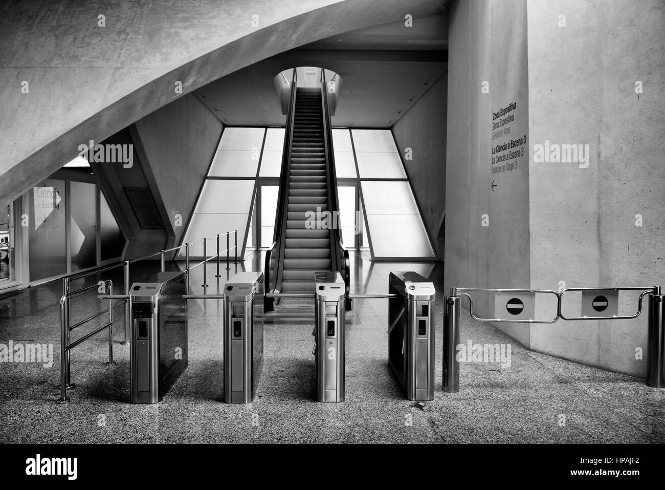 Museu de les Ciències Príncipe Felipe (Musée des sciences) à Valence, Espagne Banque D'Images