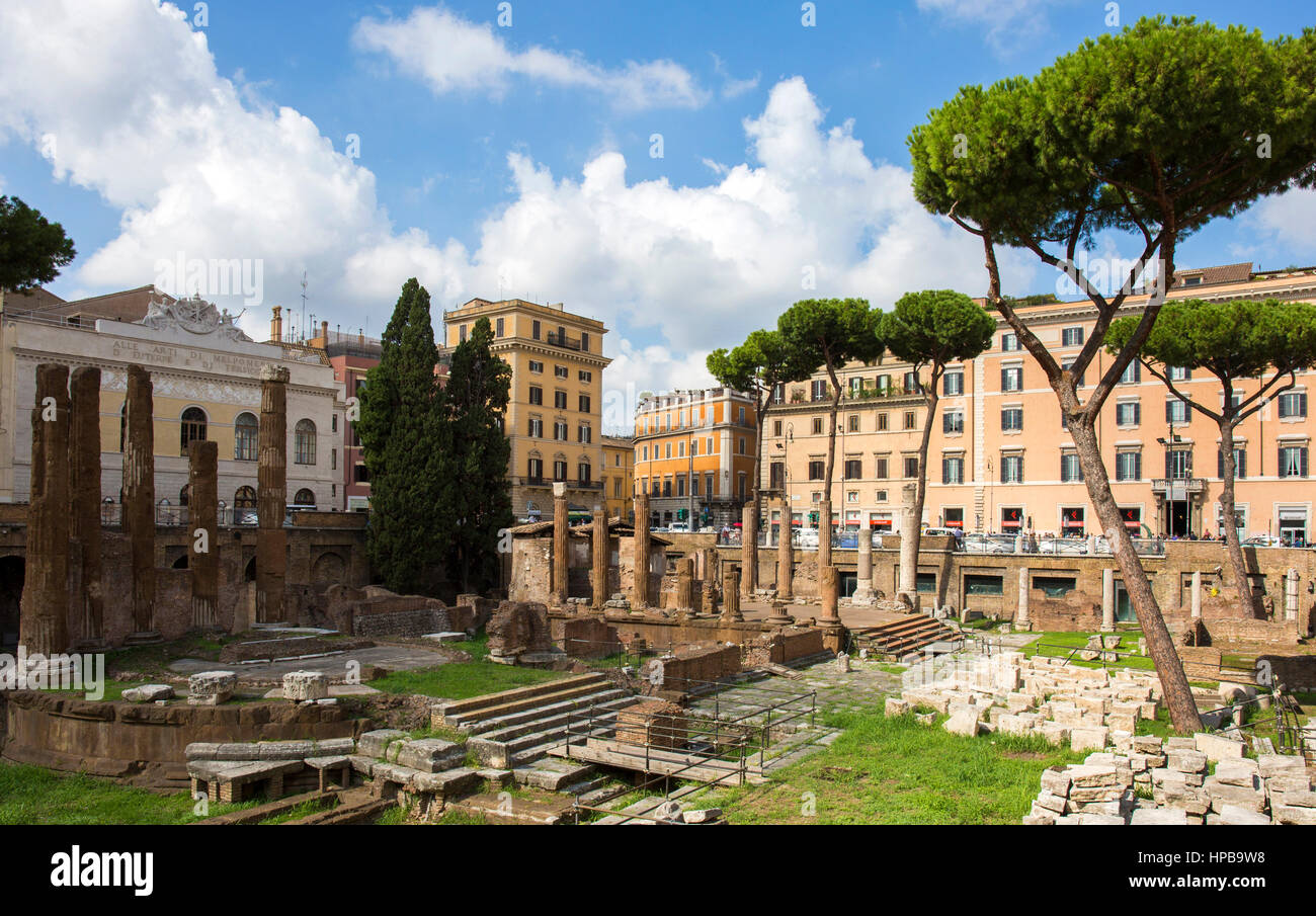 Largo di Torre Argentina, Rome, Latium, Italie, Europe Banque D'Images