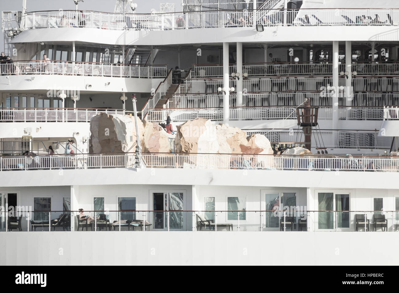 Bateau de croisière Norwegian Spirit à Las Palmas de Gran Canaria, Îles Canaries, Espagne Banque D'Images