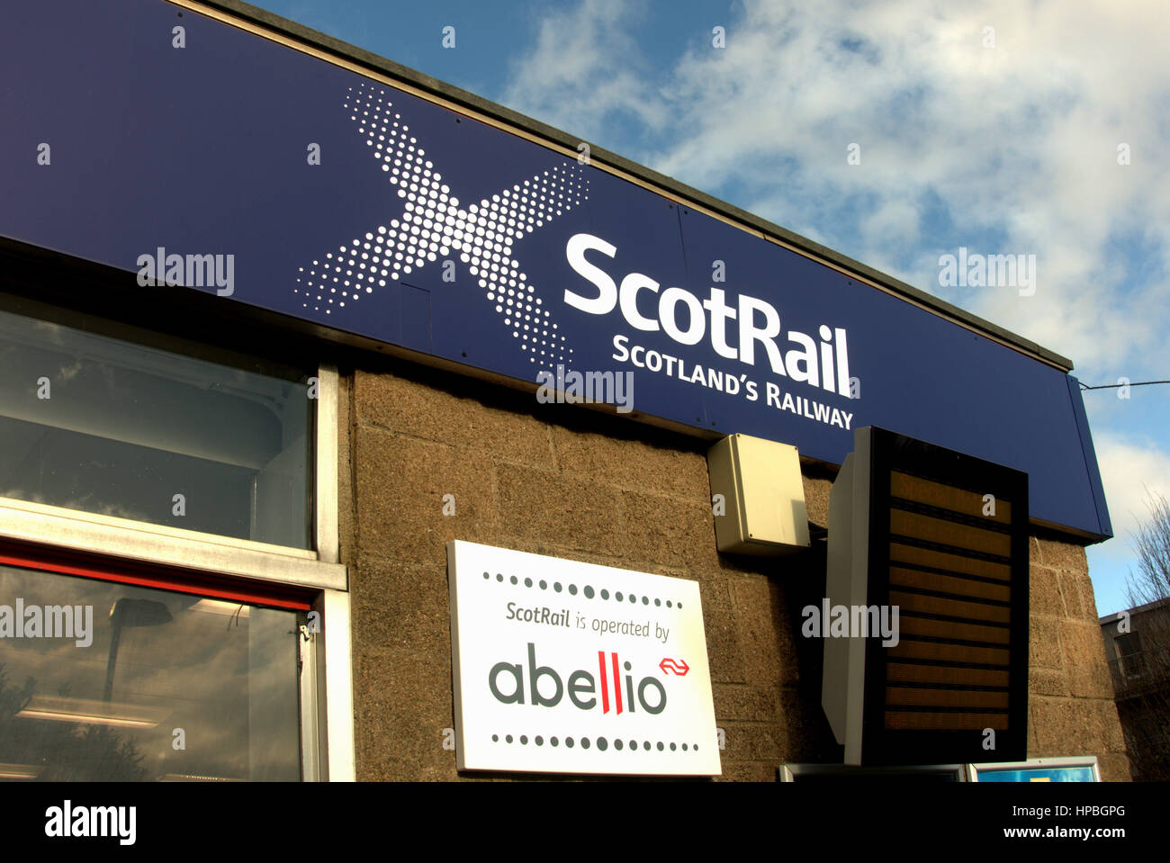 Abellio rail Scot gare Anniesland Banque D'Images