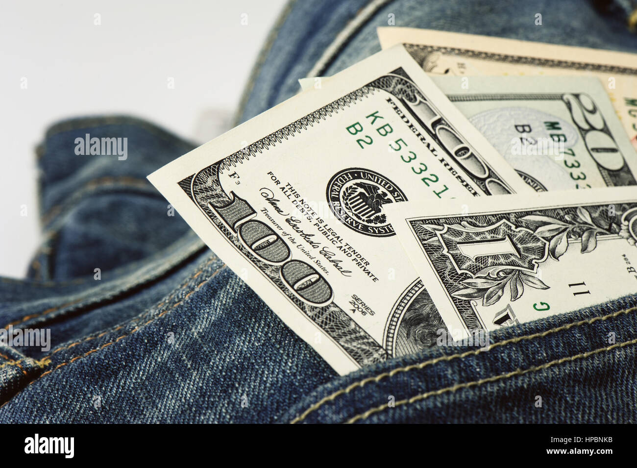Libre aux États-Unis d'Amérique des dollars (dollars US) Banque D'Images