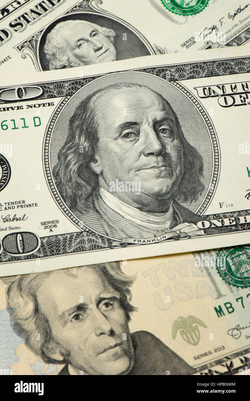 Libre aux États-Unis d'Amérique des dollars (dollars US) Banque D'Images