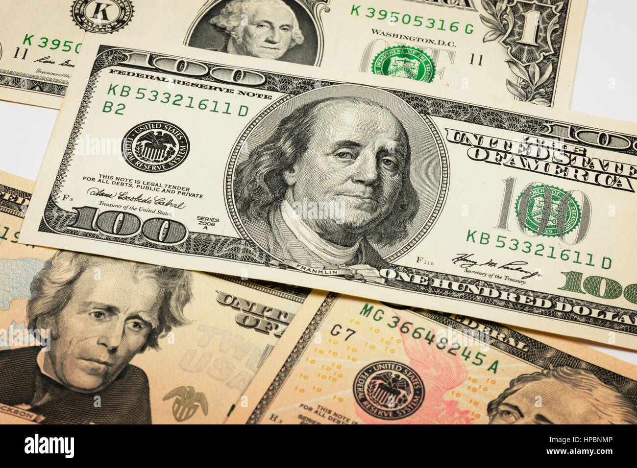 Libre aux États-Unis d'Amérique des dollars (dollars US) Banque D'Images