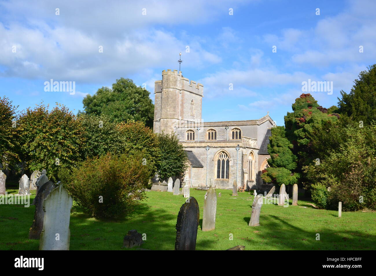 St Mary & All Saints Church, Meare Banque D'Images