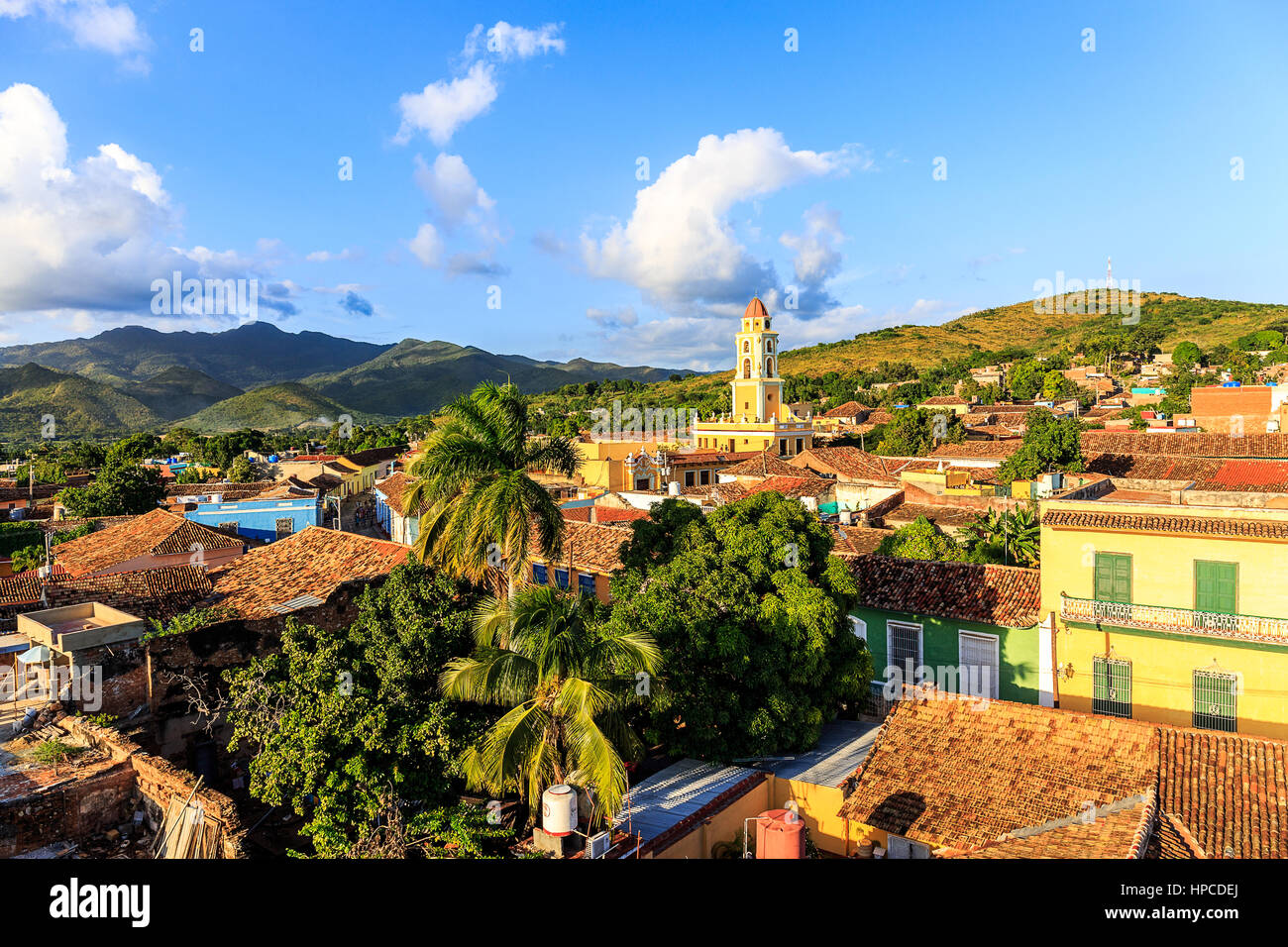 Une scène de rue à Trinidad, Cuba Banque D'Images