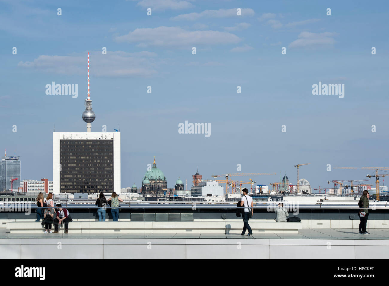 Allemagne,Berlin,paysage urbain à partir de la coupole du Reichstag Banque D'Images