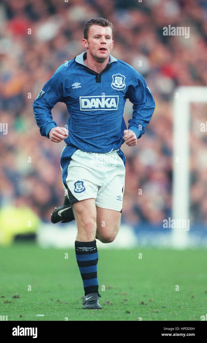 GRAHAM STUART Everton FC 01 mars 1997 Banque D'Images