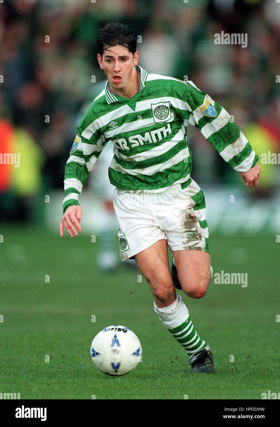 JACKIE MCNAMARA Glasgow Celtic FC 18 mars 1997 Banque D'Images