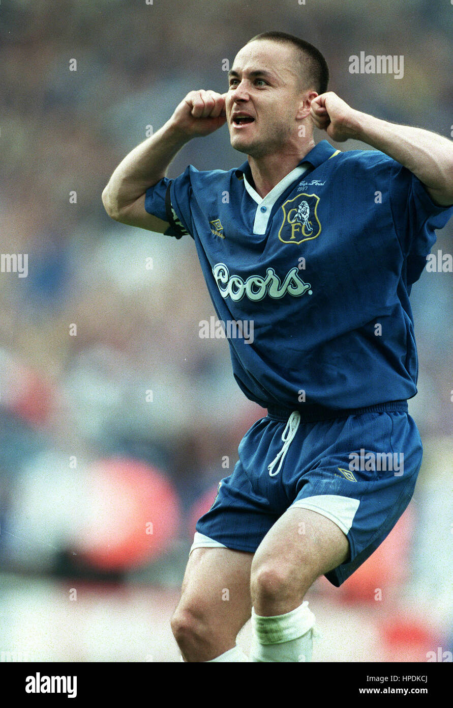 DENNIS WISE CHELSEA FC 17 Mai 1997 Banque D'Images