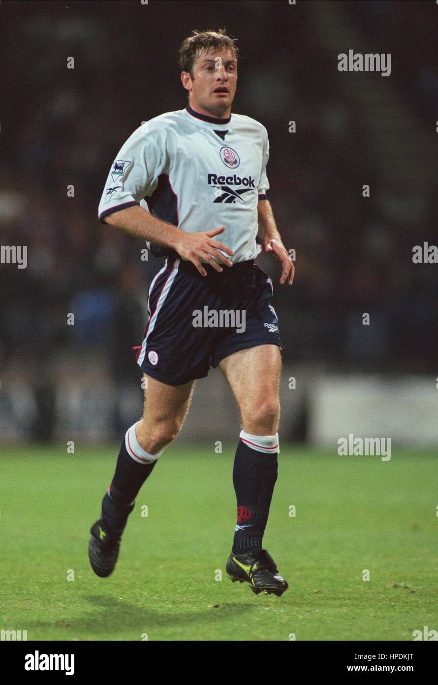 GERRY TAGGART BOLTON WANDERERS FC 24 Septembre 1997 Banque D'Images