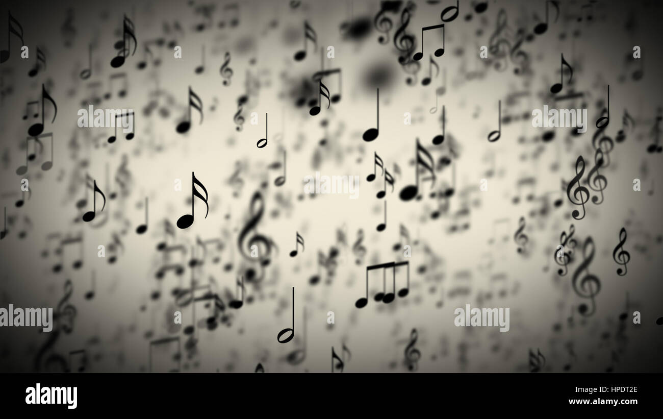 Résumé fond avec des notes de musique. Banque D'Images