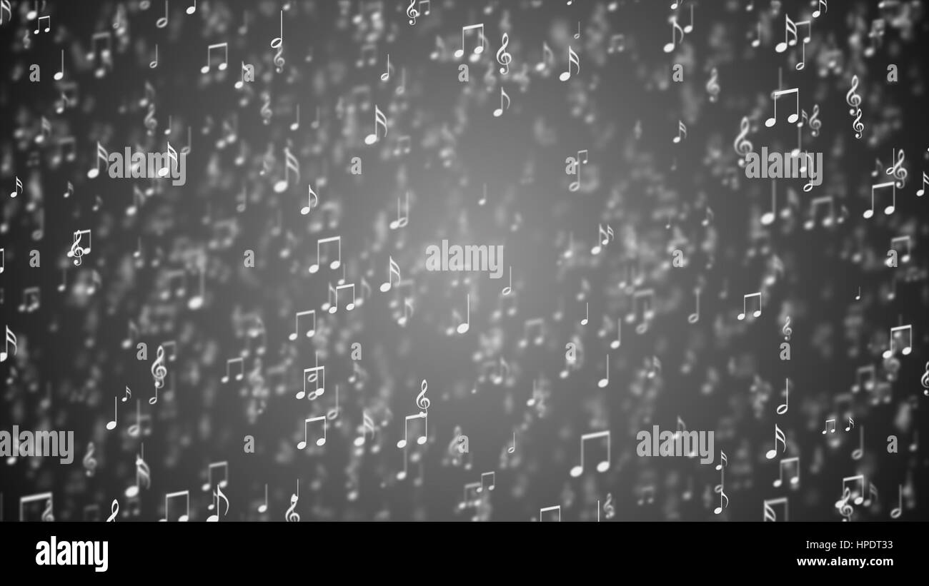 Résumé fond avec des notes de musique. Banque D'Images