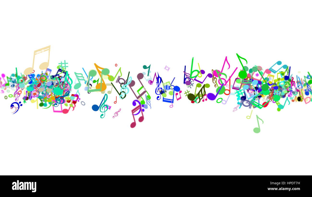 Résumé fond avec des notes de musique. Banque D'Images