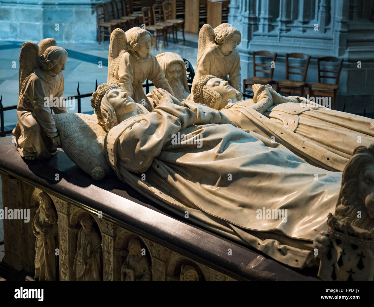 La tombe de François II, duc de Bretagne et de son épouse Marguerite de Foix, cathédrale Saint-Pierre-et-Saint-Paul, Nantes, France Banque D'Images La tombe de François II, duc de Bretagne et de son épouse Marguerite de Foix, cathédrale Saint-Pierre-et-Saint-Paul, Nantes, France Banque D'Images