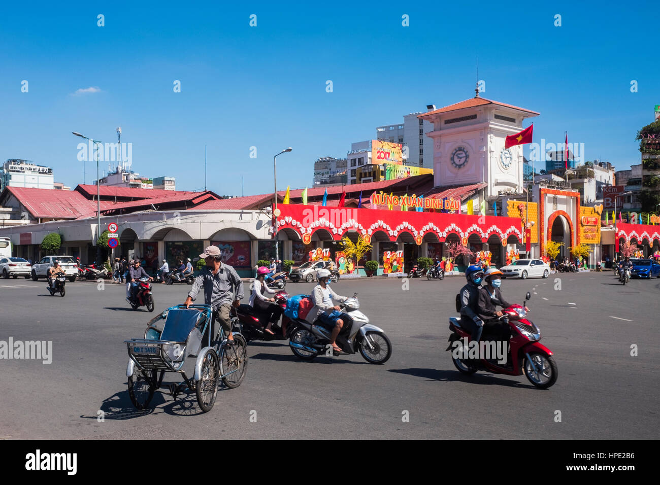 Marché de Ben Thanh, Ho Chi Minh City, Vietnam Banque D'Images
