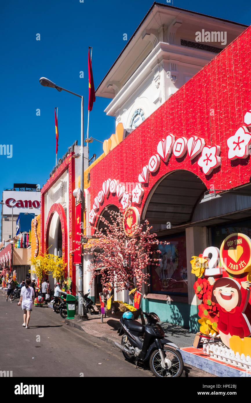 Marché de Ben Thanh, Ho Chi Minh City, Vietnam Banque D'Images