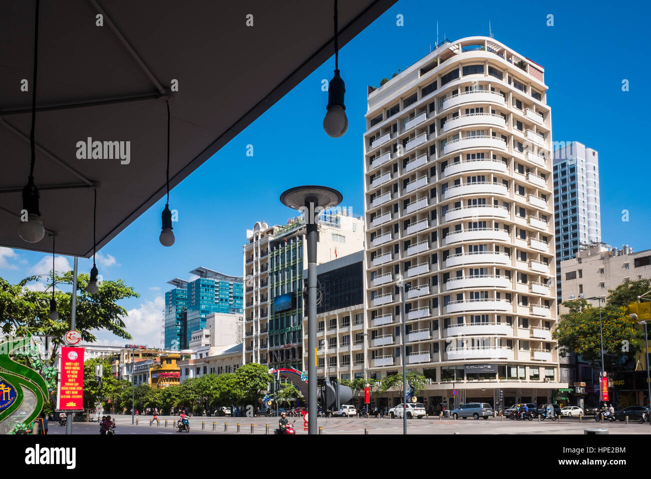 Quartier central de Ho Chi Minh Ville, Vietnam Banque D'Images