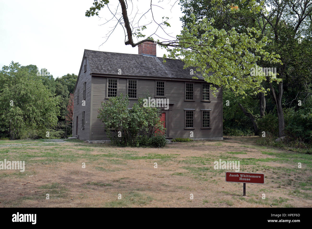 La maison de Jacob Whittemore Minute Man National Historical Park, comté de Middlesex, Massachusetts, United States. Banque D'Images