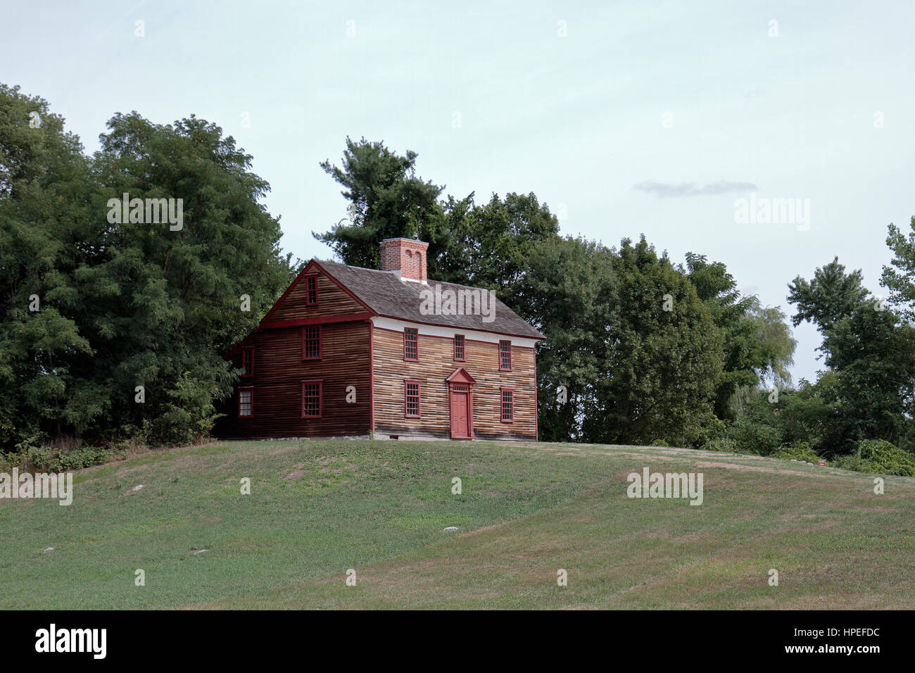 Le Capt William Smith house en Minute Man National Historical Park, comté de Middlesex, Massachusetts, United States. Banque D'Images