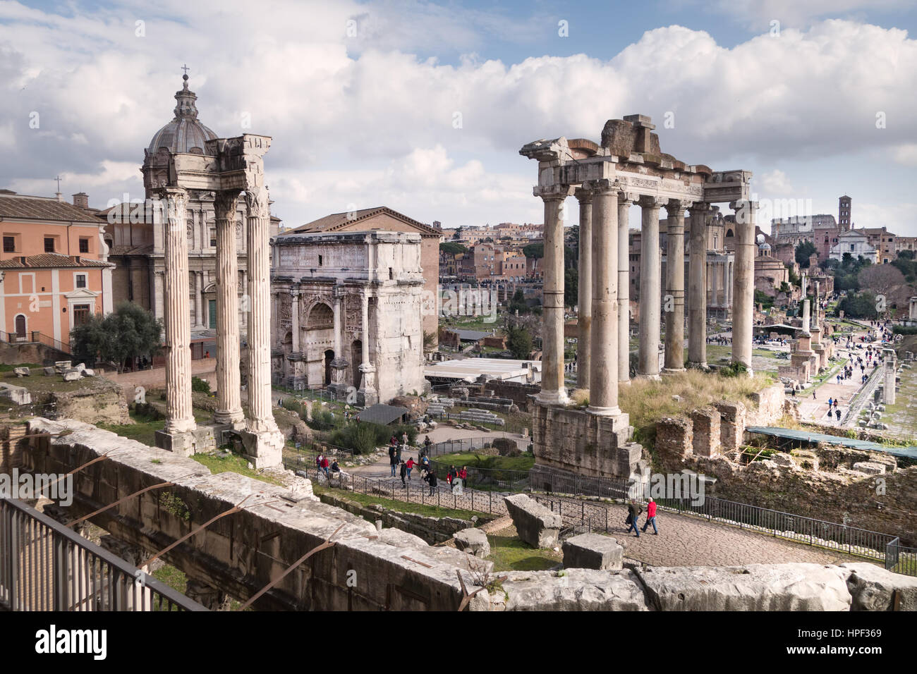 Rome ville et paysage destination touristique Banque D'Images