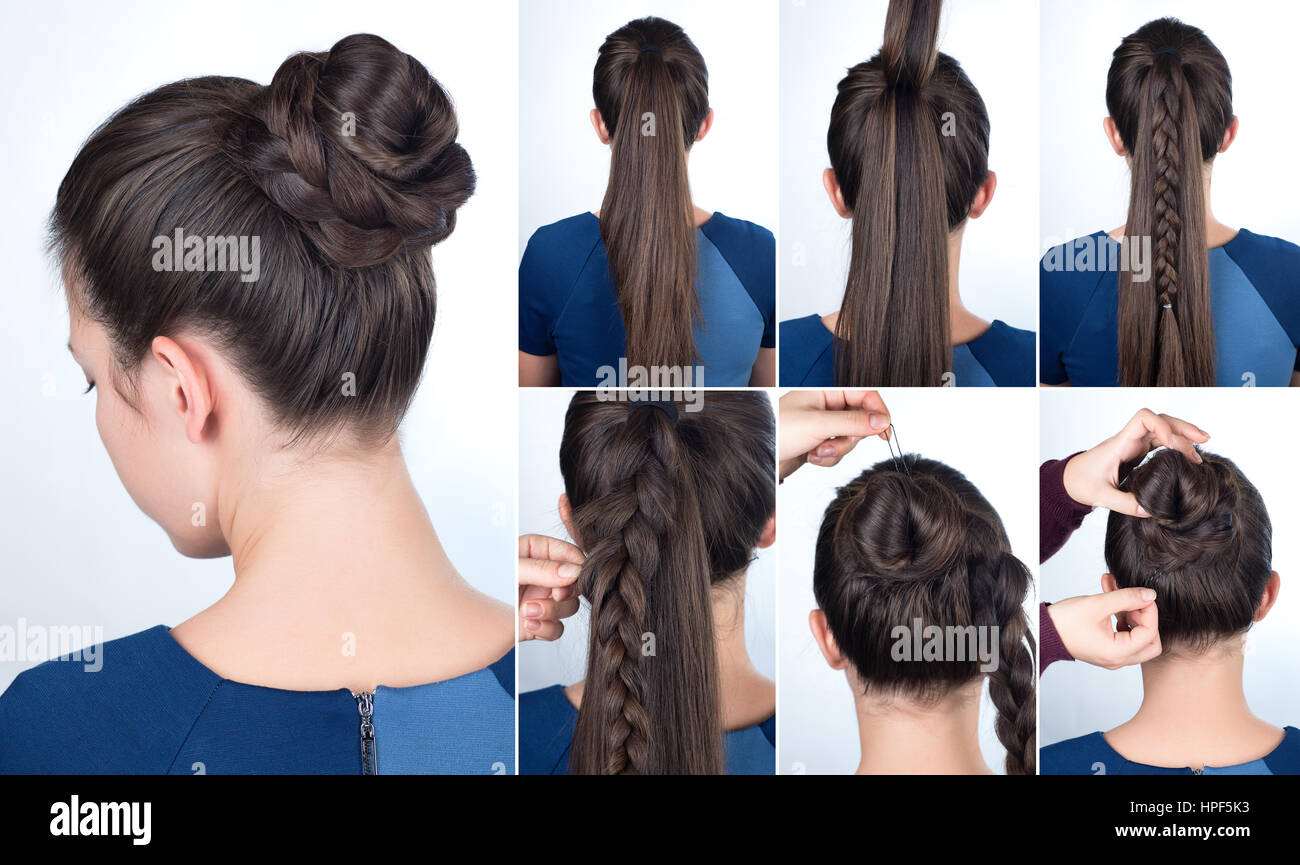 Tutoriel Coiffure Chignon Elegant Avec Tresse Coiffure Chignon
