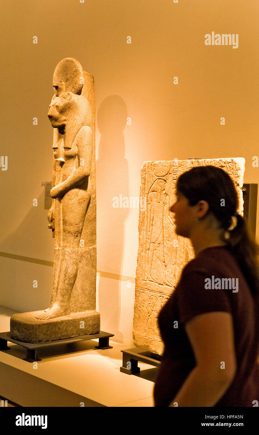 L'île des musées.Neues Museum . Sakhmet déesse à tête de lion. 1320 aDC.art.égyptienne de Berlin. Allemagne Banque D'Images